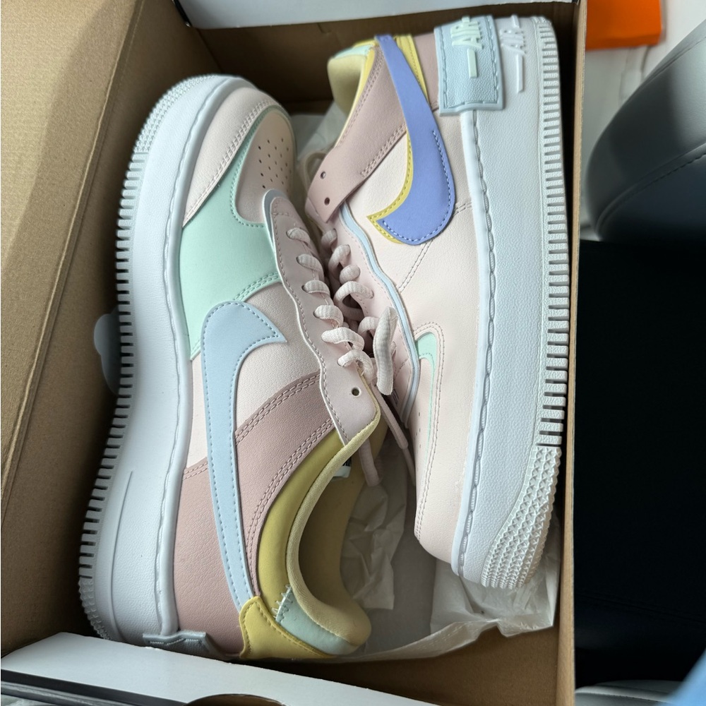 Pastel Multicolor Airforce 1 Sneakers